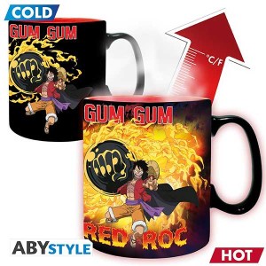 Tazza Cambia Colore One Piece Monkey DLuffy vs Kaidou